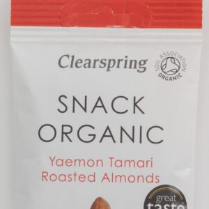 Packet of Clearspring Organic Tamari roasted Almonds 30g